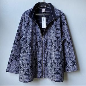 NEW Chico’s UPF Neema Reversible Medallion Jacket